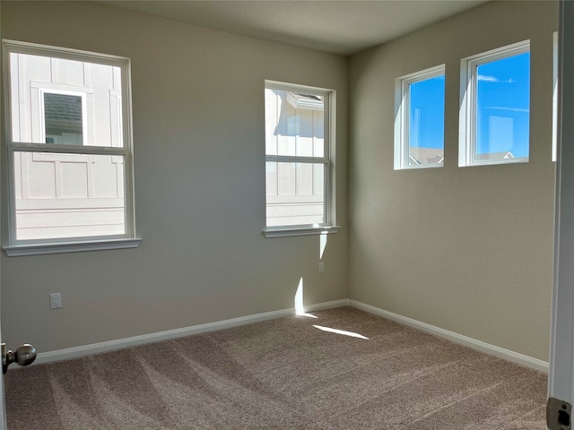 view of carpeted empty room