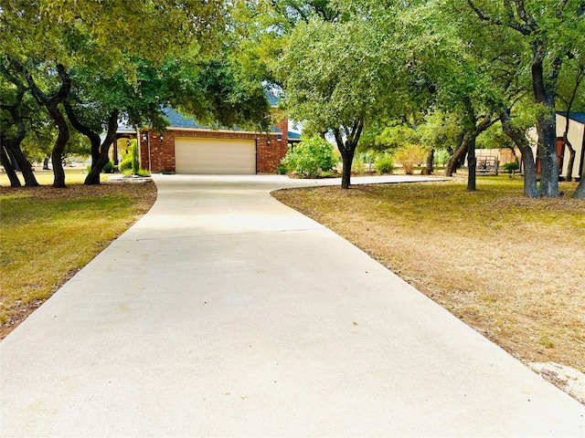 view of community featuring a lawn