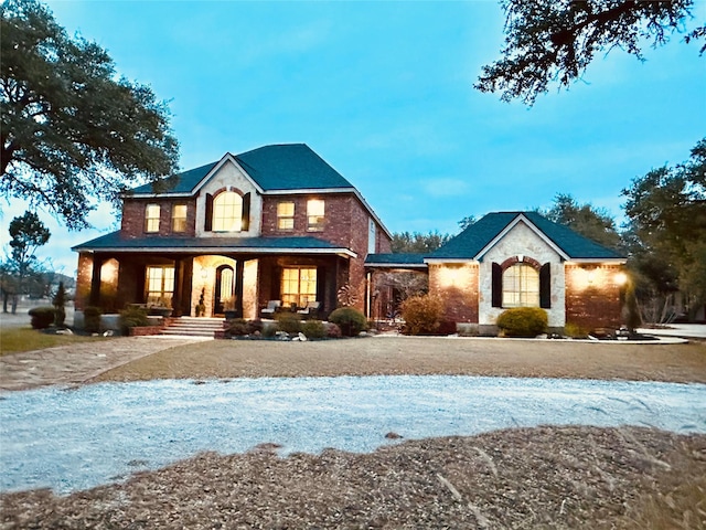 exterior space featuring covered porch