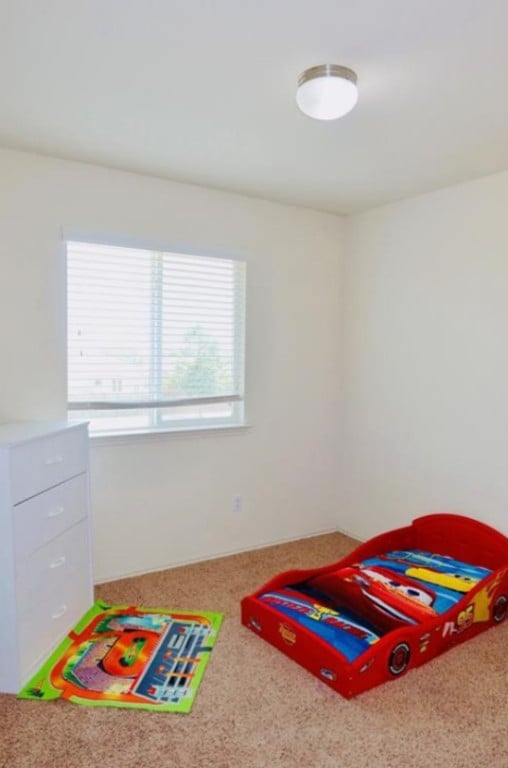 bedroom featuring carpet flooring