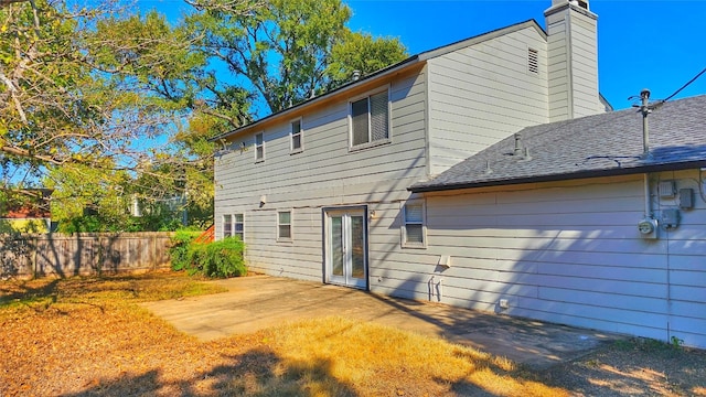 rear view of house featuring a patio area