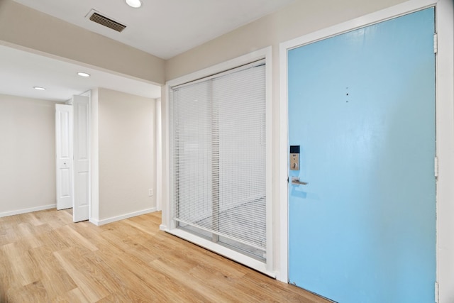 entryway featuring light hardwood / wood-style flooring