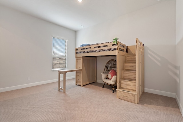 bedroom with carpet floors