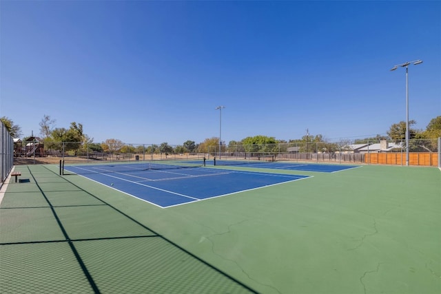 view of tennis court