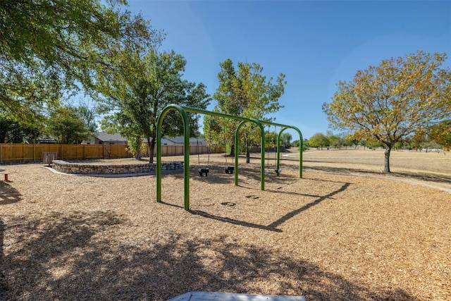 view of jungle gym