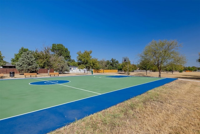 view of sport court