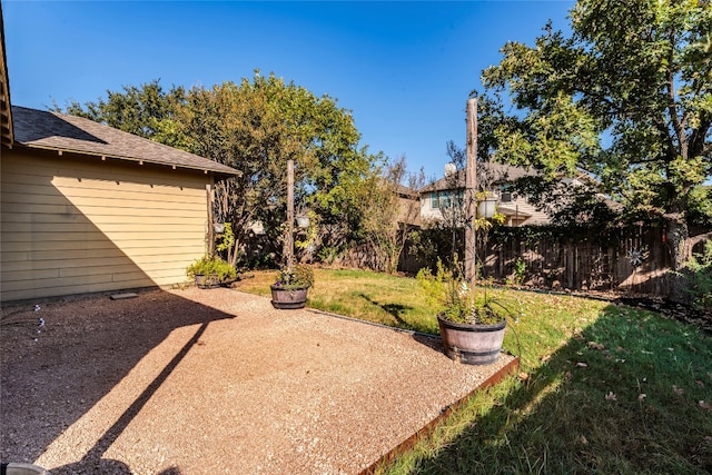 view of yard with a patio