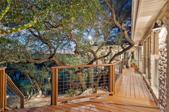 view of wooden terrace