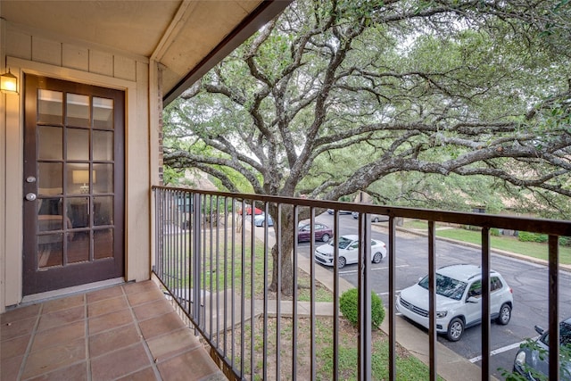 view of balcony