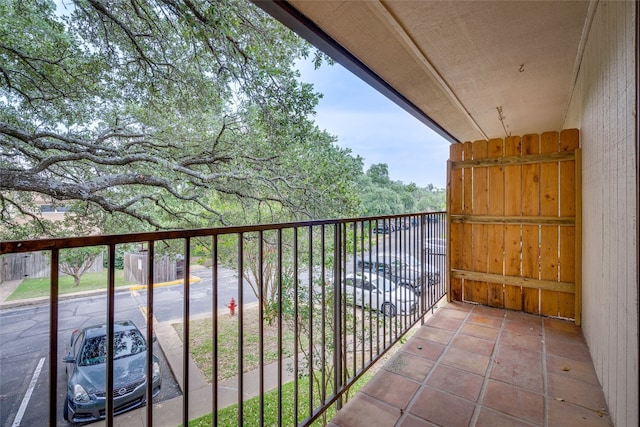 view of balcony