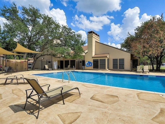 view of pool with a patio area