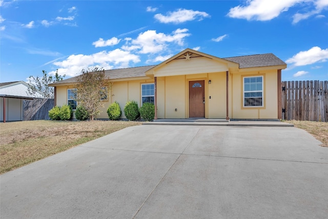 view of ranch-style house