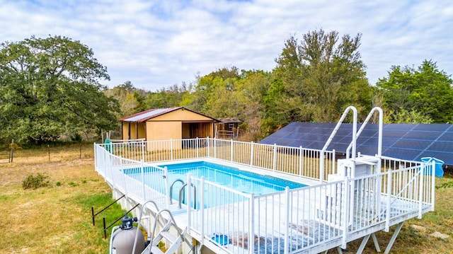 298 Jenkins Rd, Cedar Creek, TX 78612 - view of swimming pool featuring a water slide