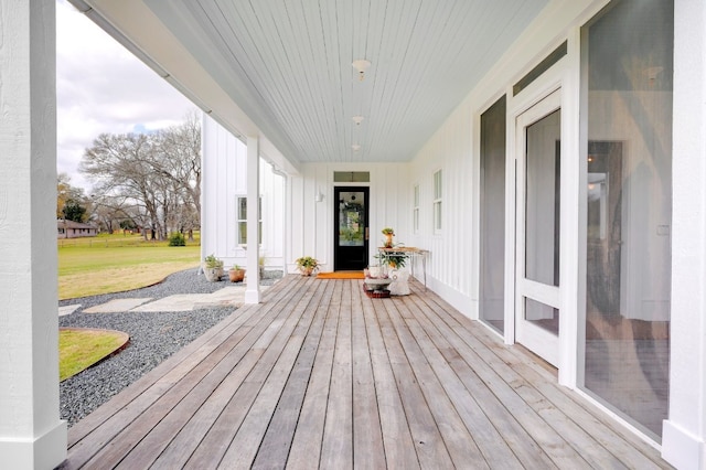 233 W Mill St, Round Top, TX 78954 - view of wooden deck