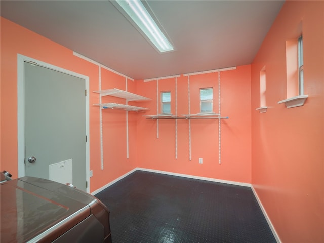 interior space with washer / dryer