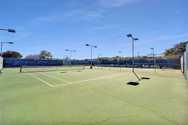 view of tennis court