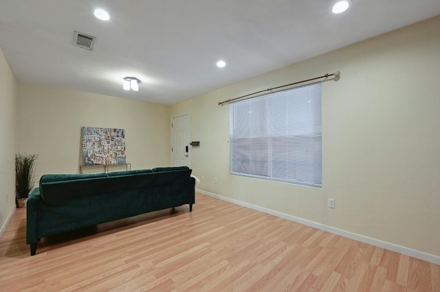 interior space with light wood-type flooring