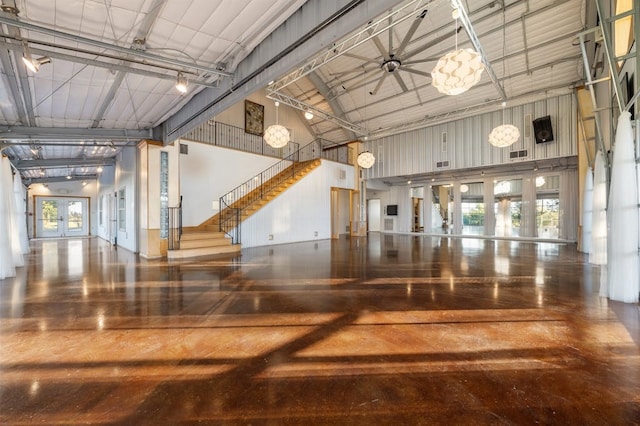 lobby featuring stairs and visible vents