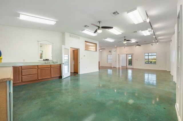 interior space with sink