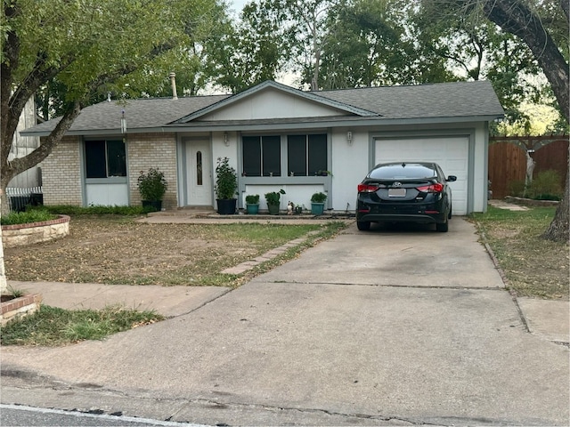 ranch-style house with a garage