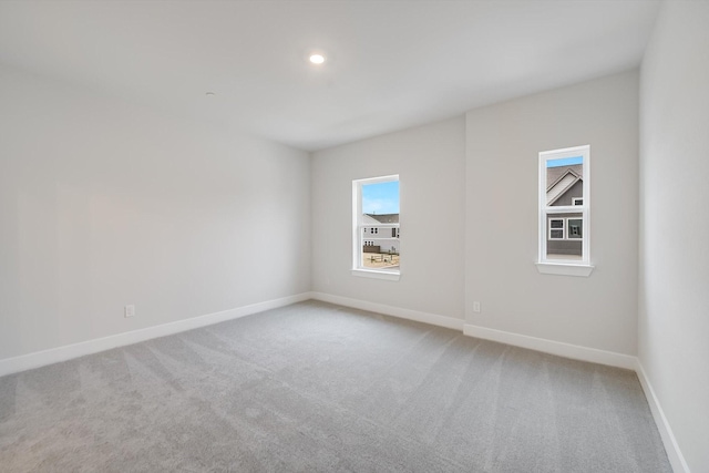 view of carpeted empty room