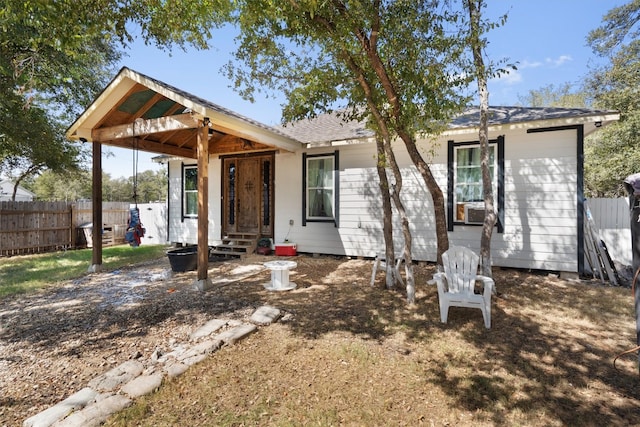 view of front of home