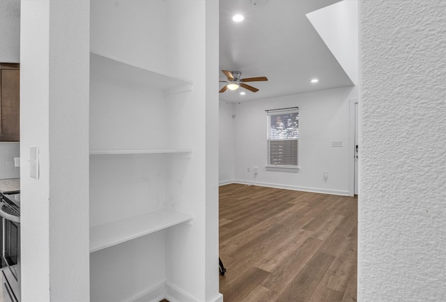 interior space with wood-type flooring