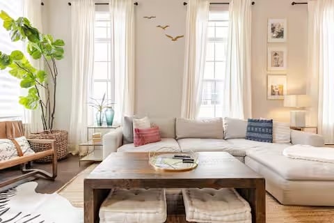 living area featuring wood finished floors