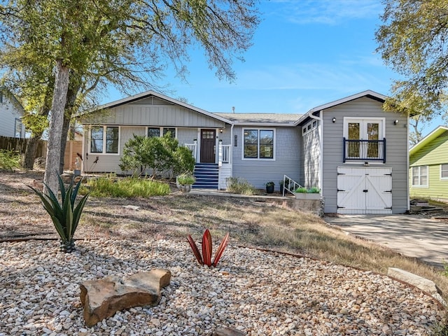 view of ranch-style home