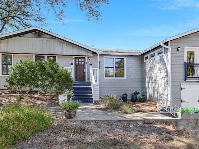 view of ranch-style home