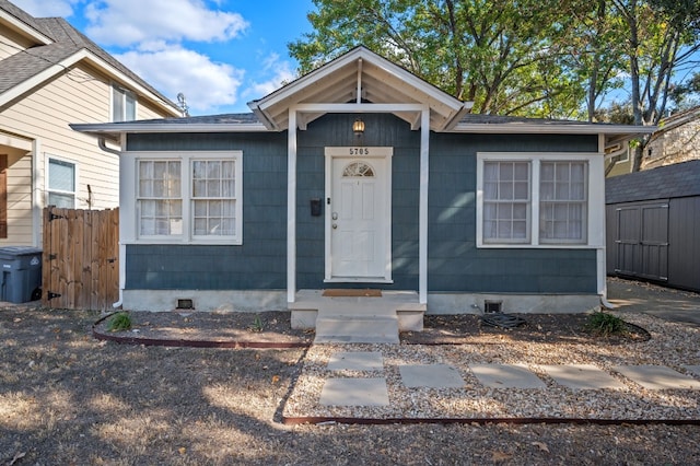 view of front of property