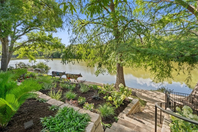 view of water feature