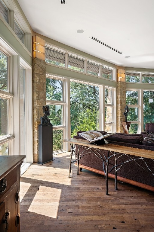 view of sunroom / solarium