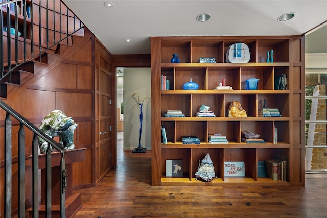 interior space featuring hardwood / wood-style flooring