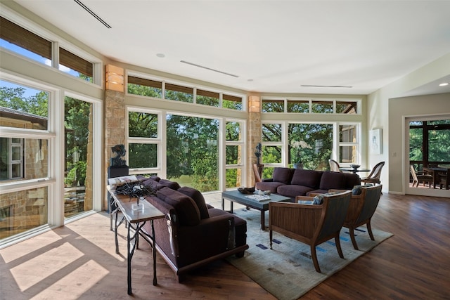 sunroom / solarium with plenty of natural light