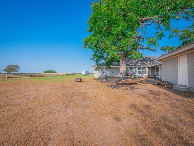 406 Blume Ln, Ledbetter, TX 78946 - view of yard with fence