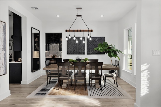 dining room featuring hardwood / wood-style floors