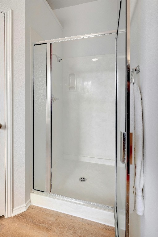 bathroom with walk in shower