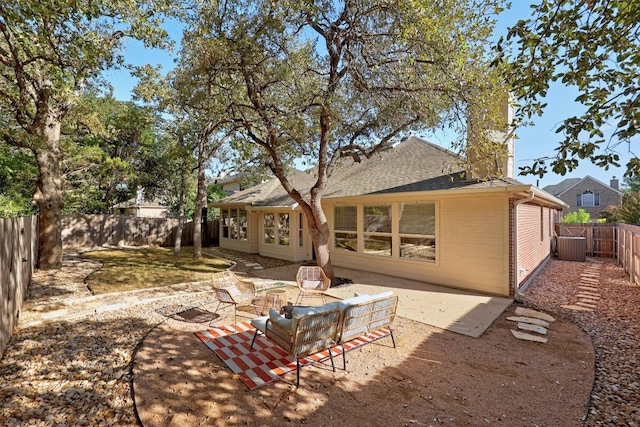 back of house featuring a patio area