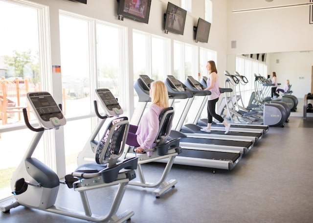 view of exercise room