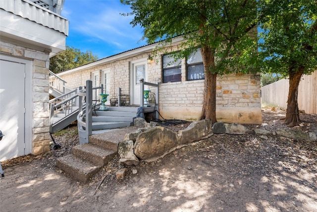 view of entrance to property