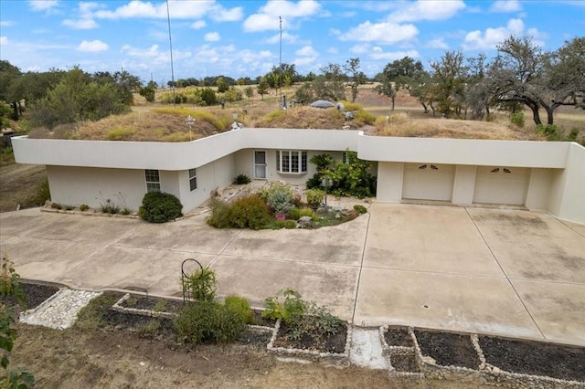 view of single story home