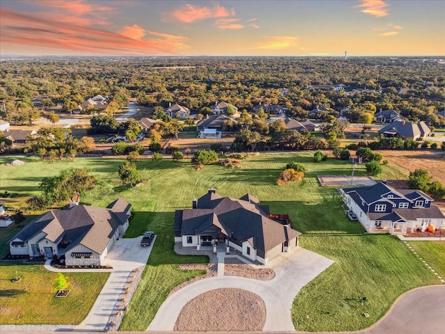 birds eye view of property featuring a residential view