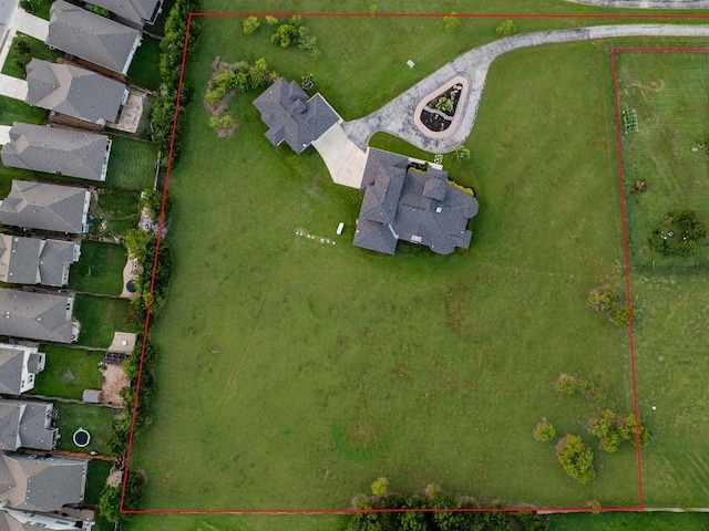 124 Park Place Dr, Georgetown, TX 78628 - aerial view of residential area with property boundaries highlighted