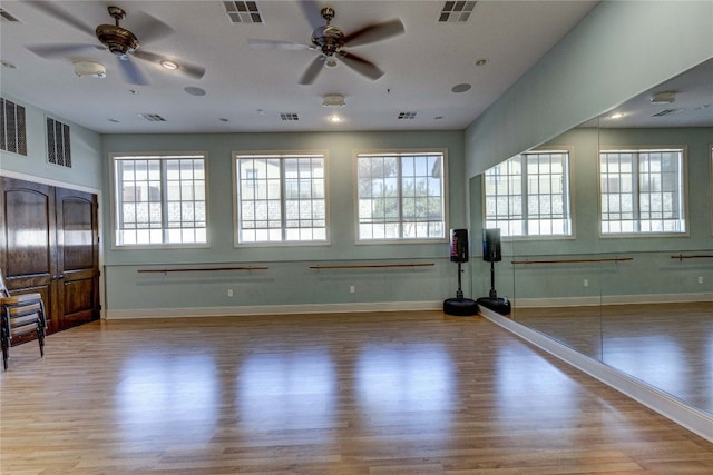 interior space featuring wood-type flooring