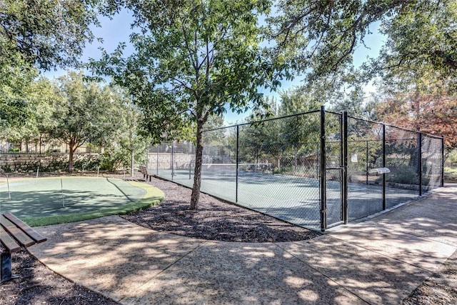 view of tennis court