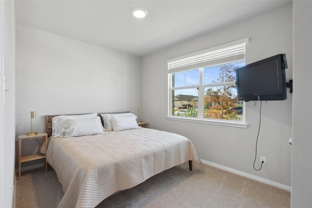 bedroom with carpet flooring