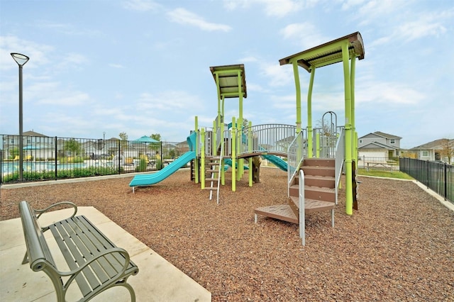 view of jungle gym