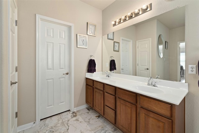 bathroom featuring vanity