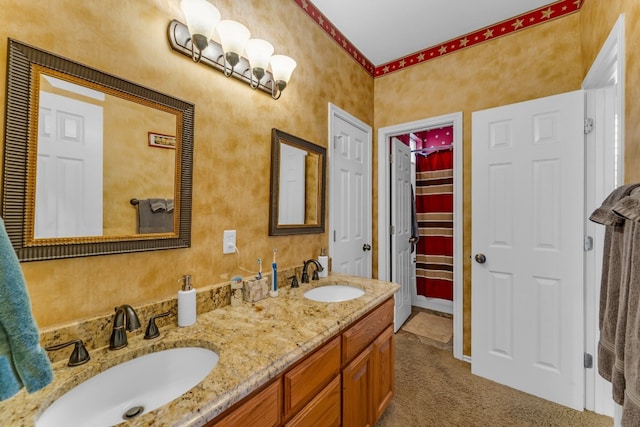 bathroom with vanity